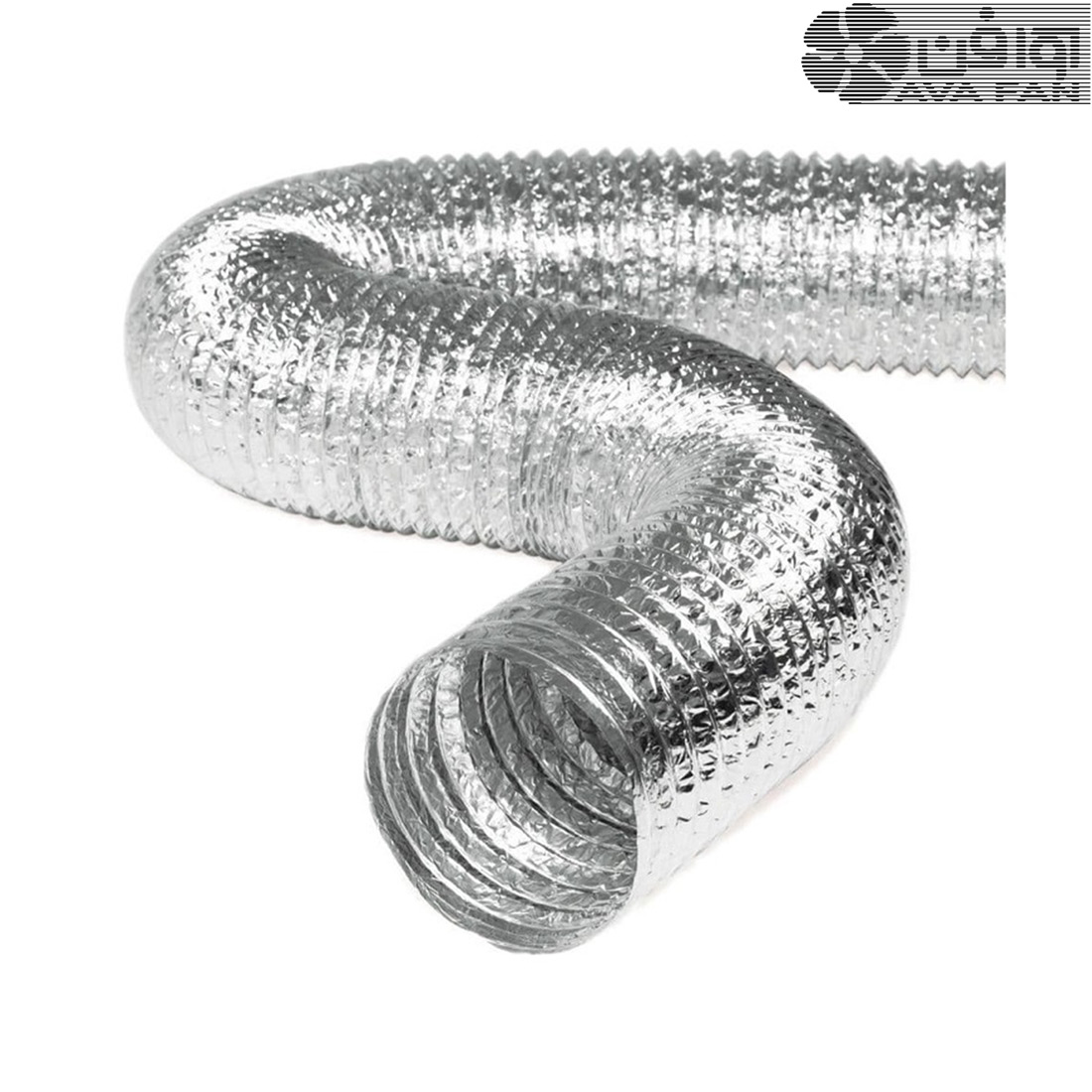 لوله فلکسیبل آلومینیوم سایز 10 اینچ (25سانت) طول ۱۰ متر