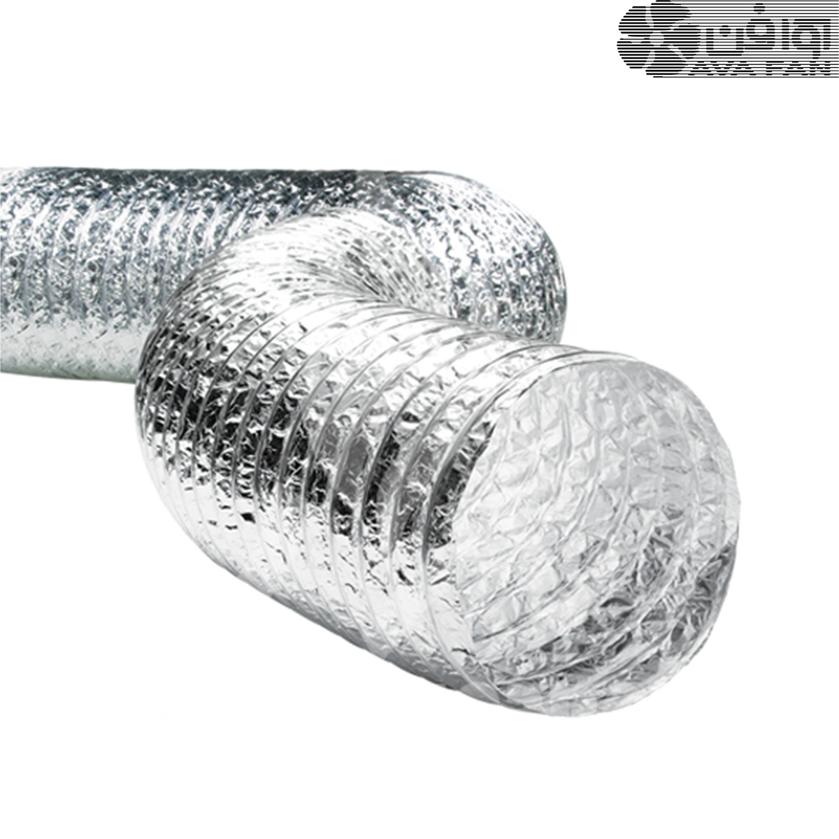 لوله فلکسیبل آلومینیوم سایز 4 اینچ (10سانت) طول ۱۰ متر